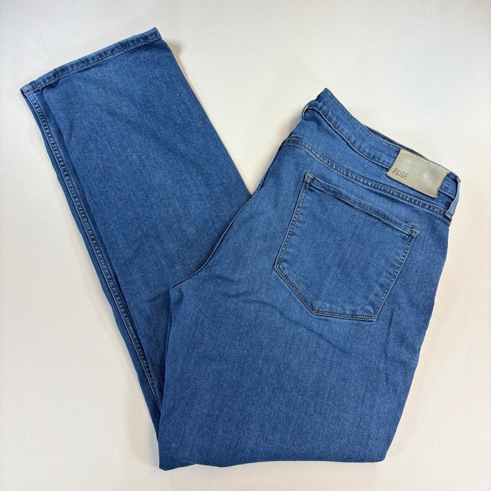 Paige Federal Slim Straight Jeans Mens 38x32 Sonny Medium Wash M655734-3337